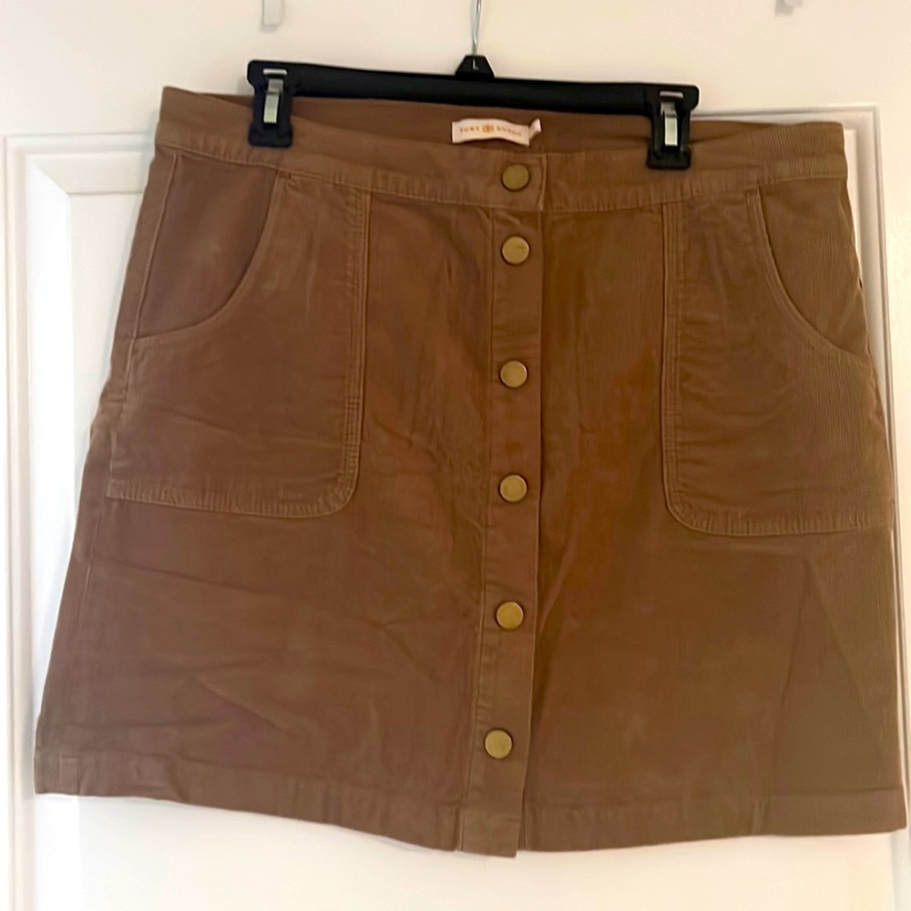 Tory Burch Button Down Corduroy skirt SIZE 14